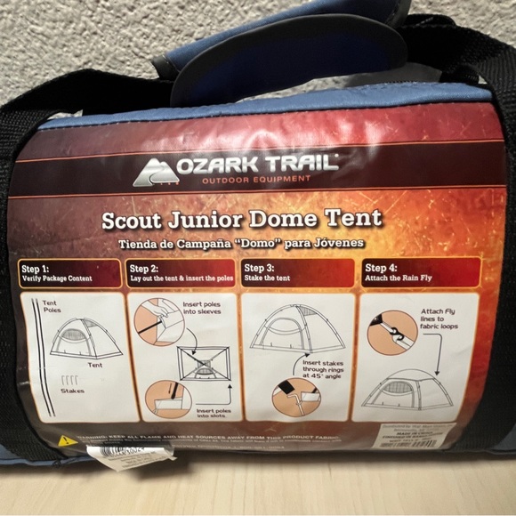 Ozark Trail Scout Junior Dome Blue Camping Tent - Picture 6 of 10